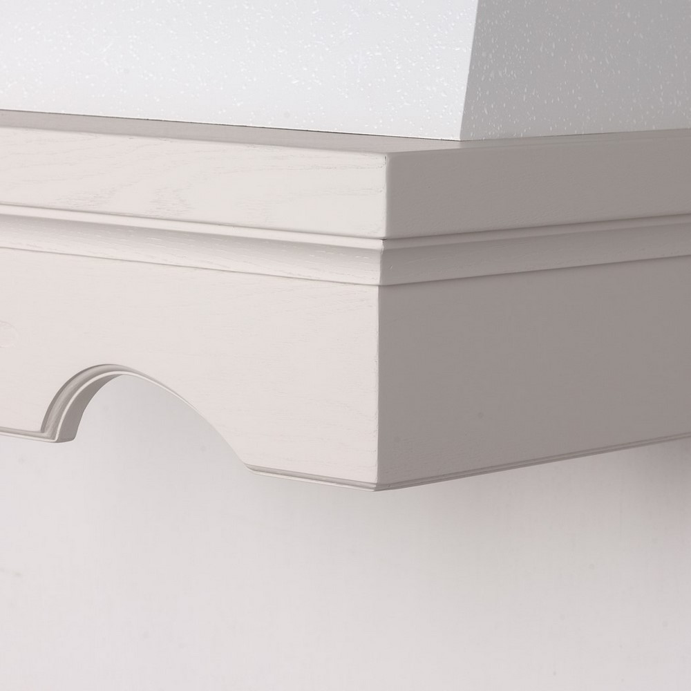 > Cappa rustica legno AGNY 60 frassino bianco decape' motore B52
